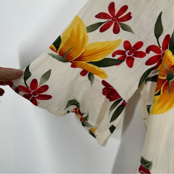 Old Navy Floral Wrap Dress Medium - Picture 3 of 7